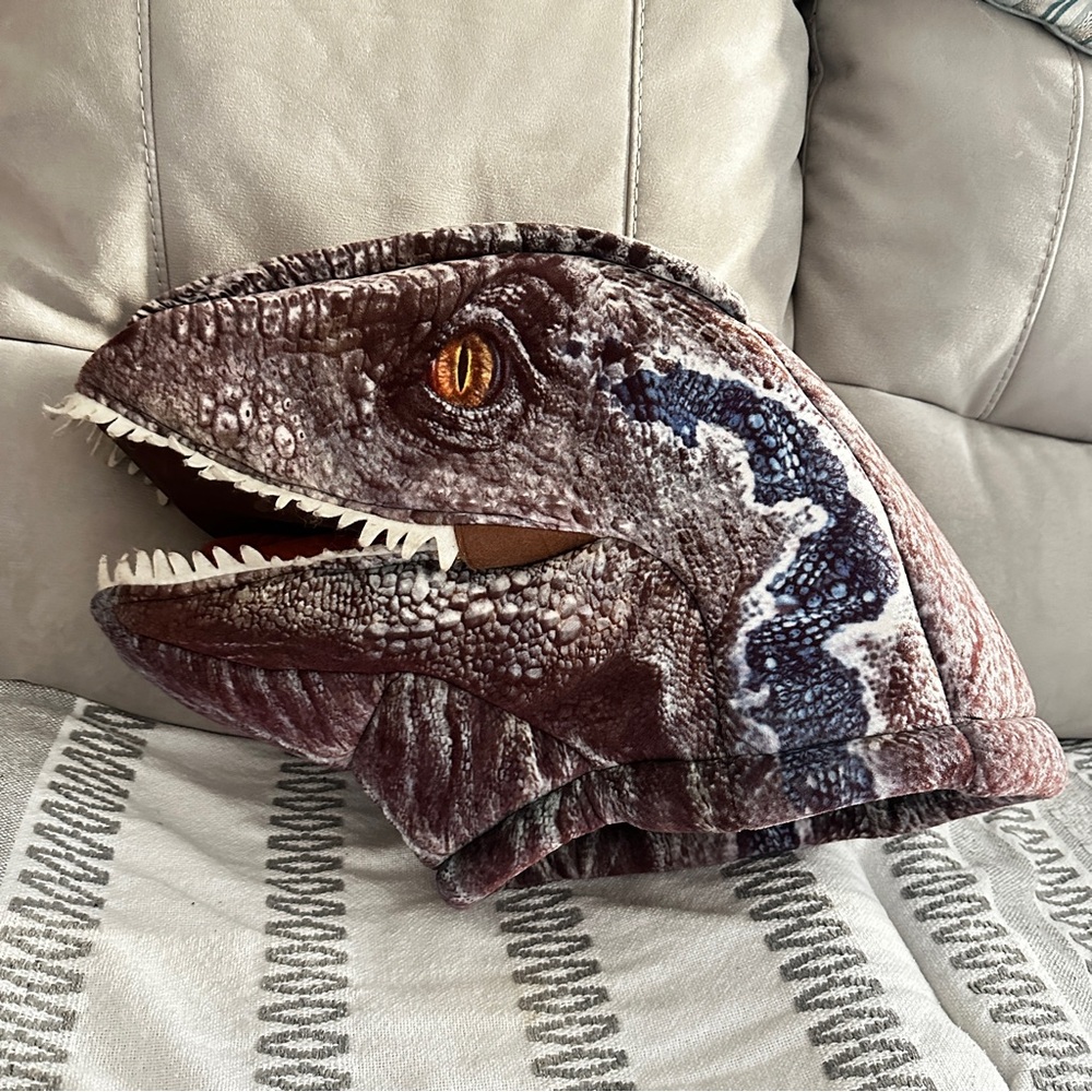 Jurassic Park Raptor Mask Foam Large Dan Dee Collector Choice Halloween Dinosaur